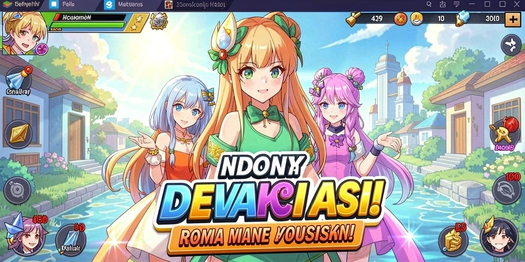 Screenshot menunjukkan tampilan menu utama GEBYAR4D yang menarik.