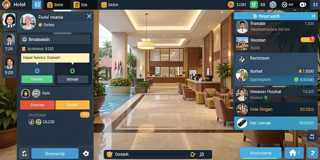 Screenshot menunjukkan tampilan awal permainan yang menarik.