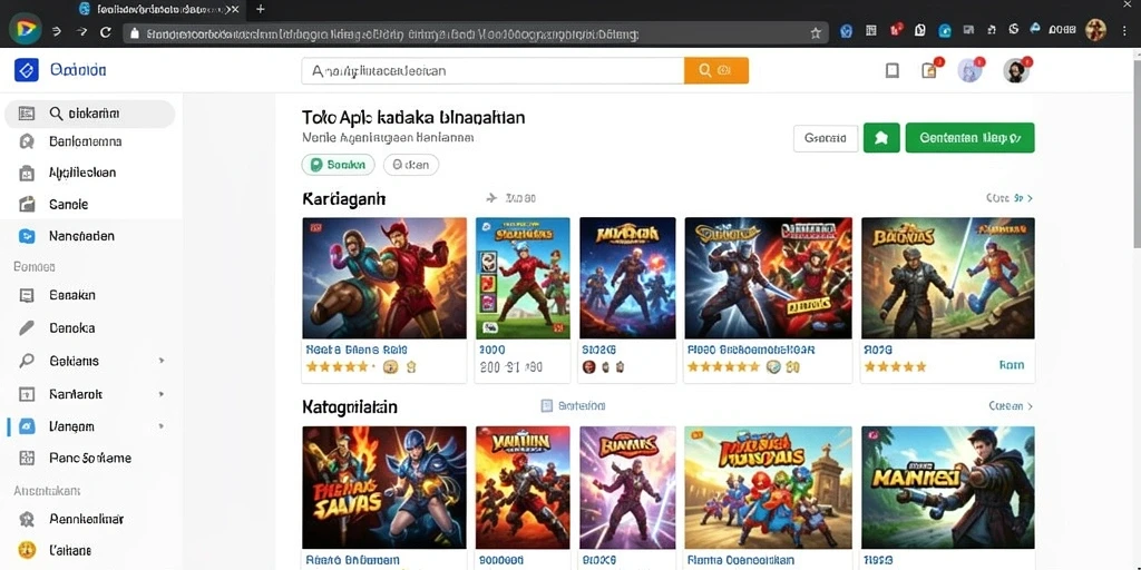 Screenshot menunjukkan karakter utama dalam aksi menantang.