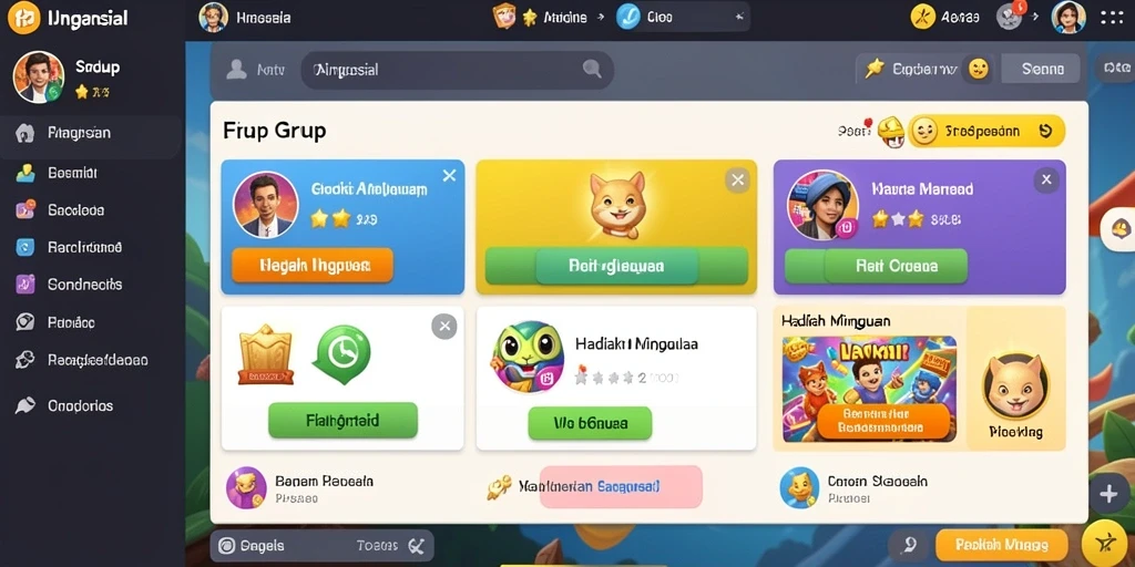 Tampilan permainan yang menarik dan intuitif.