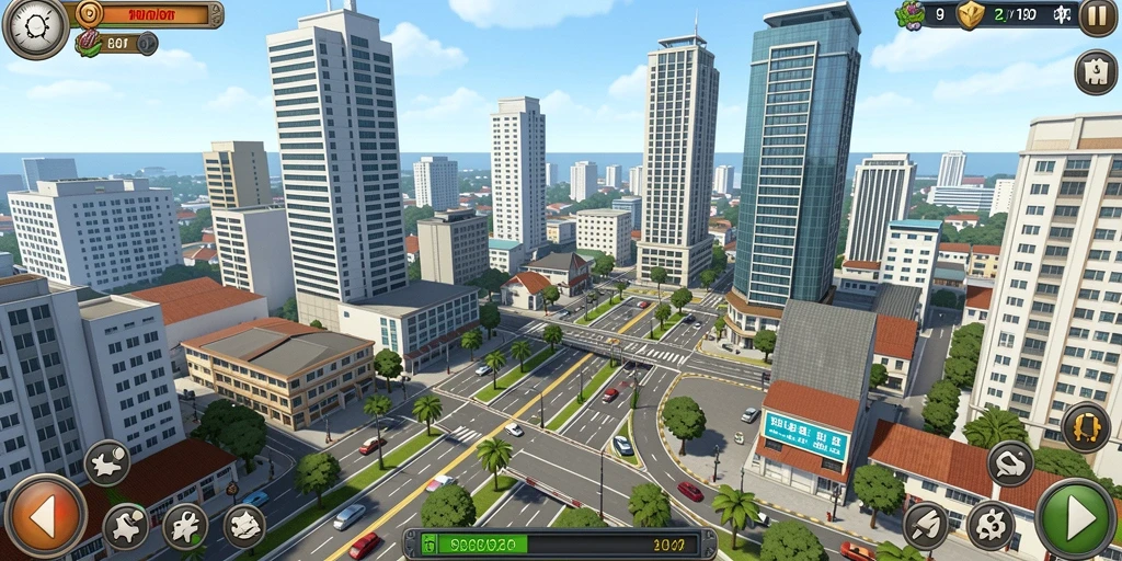Tampilan utama QTGAME yang menarik dan futuristik.