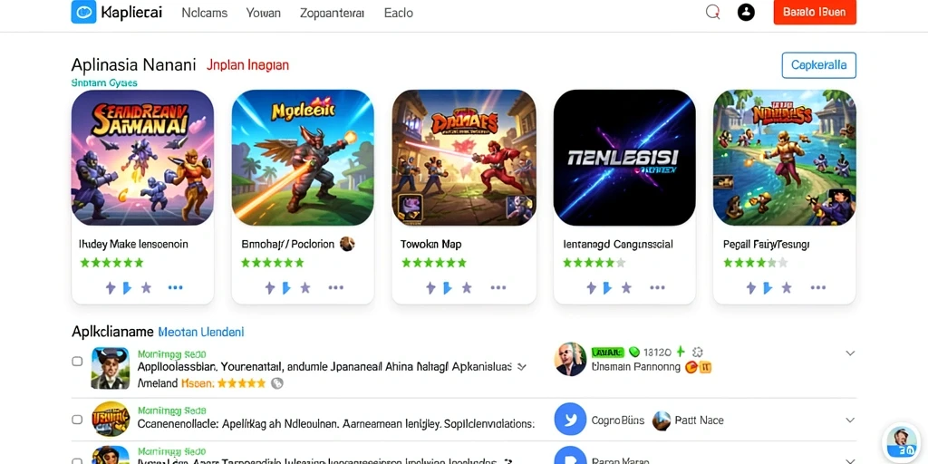 Tampilan antarmuka utama yang menarik dan intuitif.