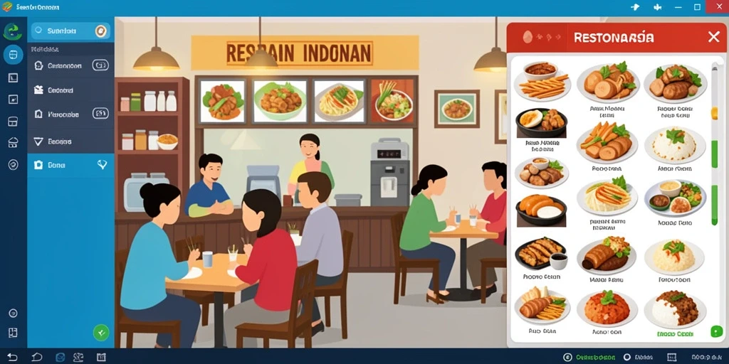 Tampilan menu utama yang menarik dan mudah dinavigasi.